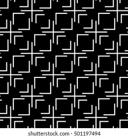 Abstract geometry black and white hipster fashion pillow pattern