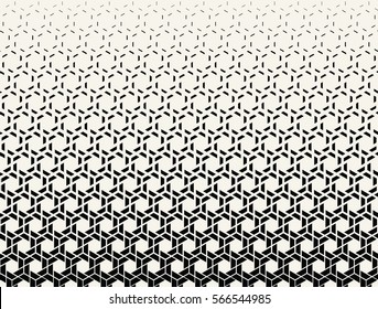 Abstract geometry black   white hipster fashion halftone pattern