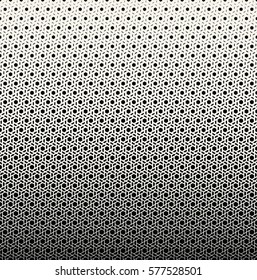 Abstract geometry black and white hipster fashion halftone pattern