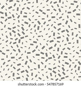 Abstract geometry black and white memphis style fashion pattern