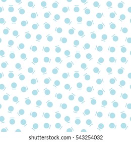 Abstract geometry blue deco art memphis fashion pattern