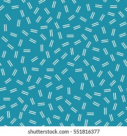 Abstract geometry blue memphis style fashion pattern