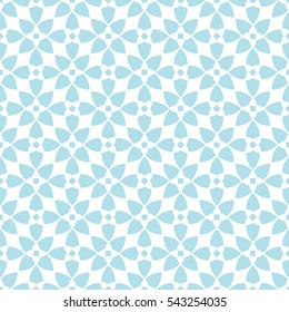 Abstract geometry blue ornament deco art pattern