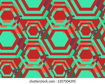 Abstract geometry bright shining vector background