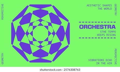 Abstract geometry brutalism background. Brutalist banner template, event design for digital advertisement and social media. Creative shape layout design