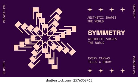 Abstract geometry brutalism background. Brutalist banner template, event design for digital advertisement and social media. Creative shape layout design