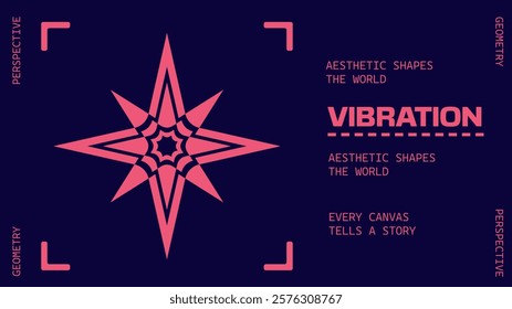 Abstract geometry brutalism background. Brutalist banner template, event design for digital advertisement and social media. Creative shape layout design