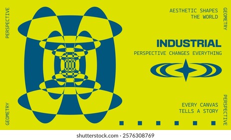 Abstract geometry brutalism background. Brutalist banner template, event design for digital advertisement and social media. Creative shape layout design