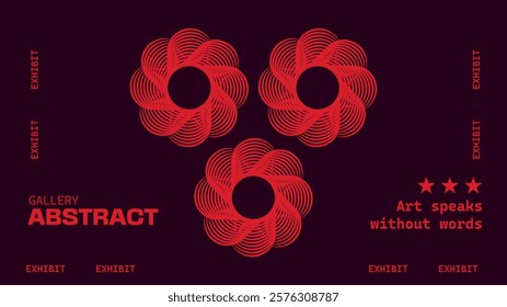 Abstract geometry brutalism background. Brutalist banner template, event design for digital advertisement and social media. Creative shape layout design