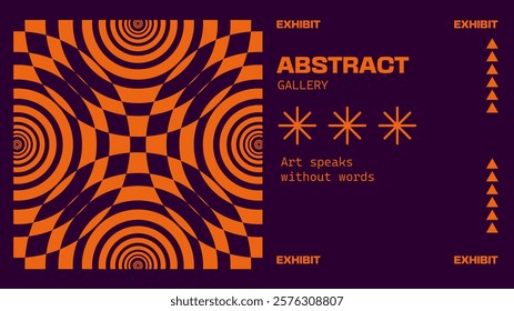 Abstract geometry brutalism background. Brutalist banner template, event design for digital advertisement and social media. Creative shape layout design