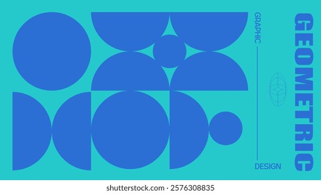 Abstract geometry brutalism background. Brutalist banner template, event design for digital advertisement and social media. Creative shape layout design