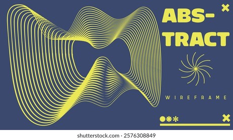 Abstract geometry brutalism background. Brutalist banner template, event design for digital advertisement and social media. Creative shape layout design