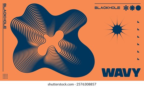 Abstract geometry brutalism background. Brutalist banner template, event design for digital advertisement and social media. Creative shape layout design