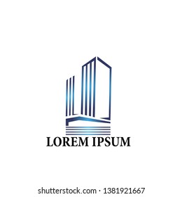 abstract geometry for building logo icon or sign