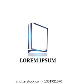 abstract geometry for building logo icon or sign