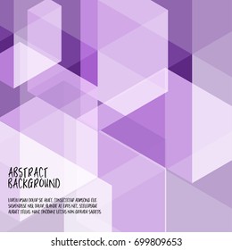 Abstract geometry color is purple or violet it beautiful for background template.