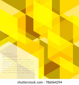 Abstract geometry color is yellow it beautiful for background template.