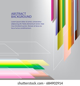Abstract geometry colorful background.