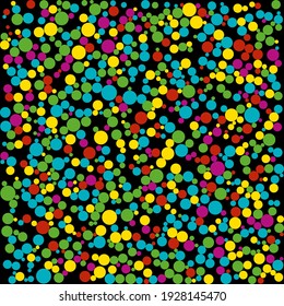 
Abstract. Geometry colorfull pattern, on the black background with circle