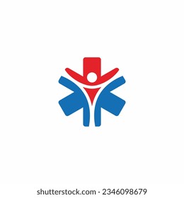 Imagen vectorial del logotipo de diseño cruzado de geometría abstracta