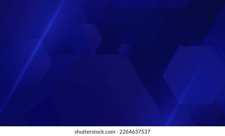 Abstract geometry dark blue background