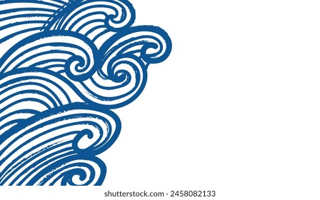 abstract geometry design of isolated white background wave arch shapes.