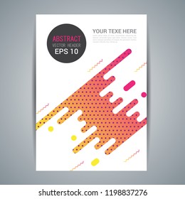 Abstract Geometry Elements Background with composition made of various rounded shapes in color. Vector illustration.