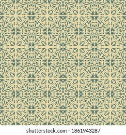 Abstract geometry floral line pattern, decorative floral fabric design