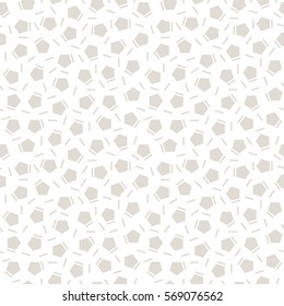 Abstract geometry fray deco art memphis fashion pentagon subtle pattern
