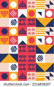 Abstract geometry. Geometric pattern for a poster. Vetor illustration.