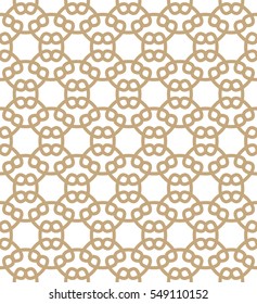 Abstract geometry gold chain ornament deco art pattern