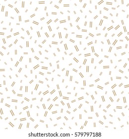 Abstract geometry golden memphis style fashion pattern