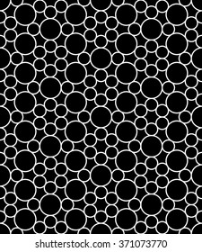Abstract geometry graphic  black and white hipster fashion pillow circles pattern