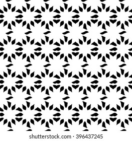 Abstract geometry graphic  black and white hipster fashion pillow pattern