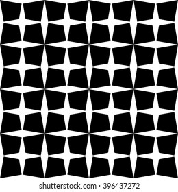 Abstract geometry graphic  black and white hipster fashion pillow star pattern