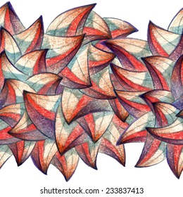Abstract geometry hand drawn illustration in vector format