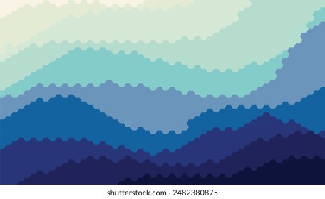 Abstractas geometría hexagonal azul textura de fondo patrón. Ilustración vectorial.