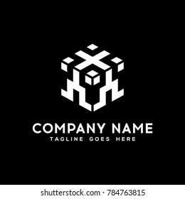 Abstract Geometry Hexagon logo.modern template design.vector icon illustration - Vector