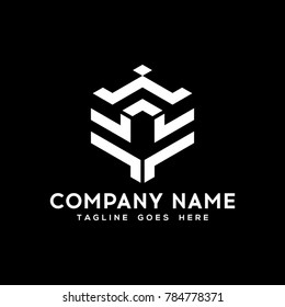Abstract Geometry Hexagon logo.modern template design.vector icon illustration - Vector