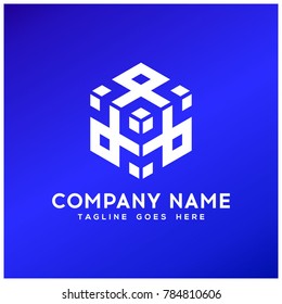 Abstract Geometry Hexagon logo.modern template design.vector icon illustration - Vector