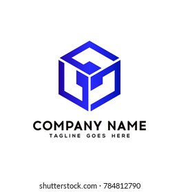Abstract Geometry Hexagon logo.modern template design.vector icon illustration - Vector