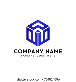 Abstract Geometry Hexagon logo.modern template design.vector icon illustration - Vector