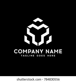 Abstract Geometry Hexagon logo.modern template design.vector icon illustration - Vector