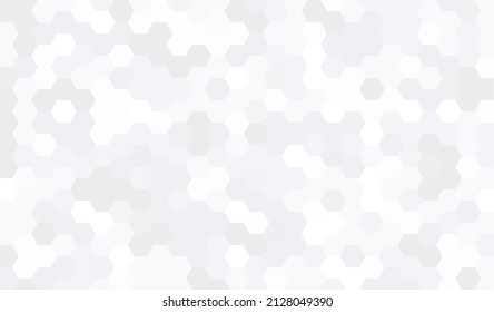 Abstract geometry hexagon white and gray background pattern. vector illustration.	
