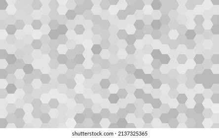 Abstract geometry hexagon white and gray background pattern. vector illustration.	