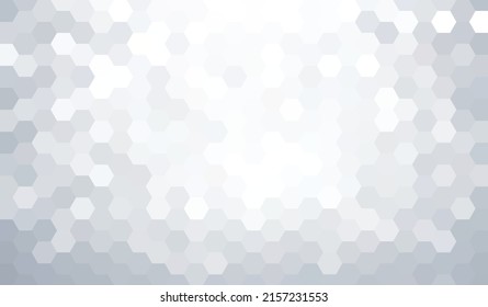 Abstract geometry hexagon white and gray texture background pattern. vector illustration.