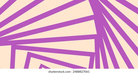 Abstract geometry illusion background, optic art illustration. Retro pastel background pattern.