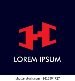 abstract geometry initial letter for business and building logo icon