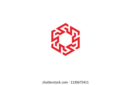 abstract geometry initial s spiral logo icon vector