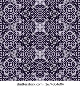 Abstract geometry islamic seamless pattern